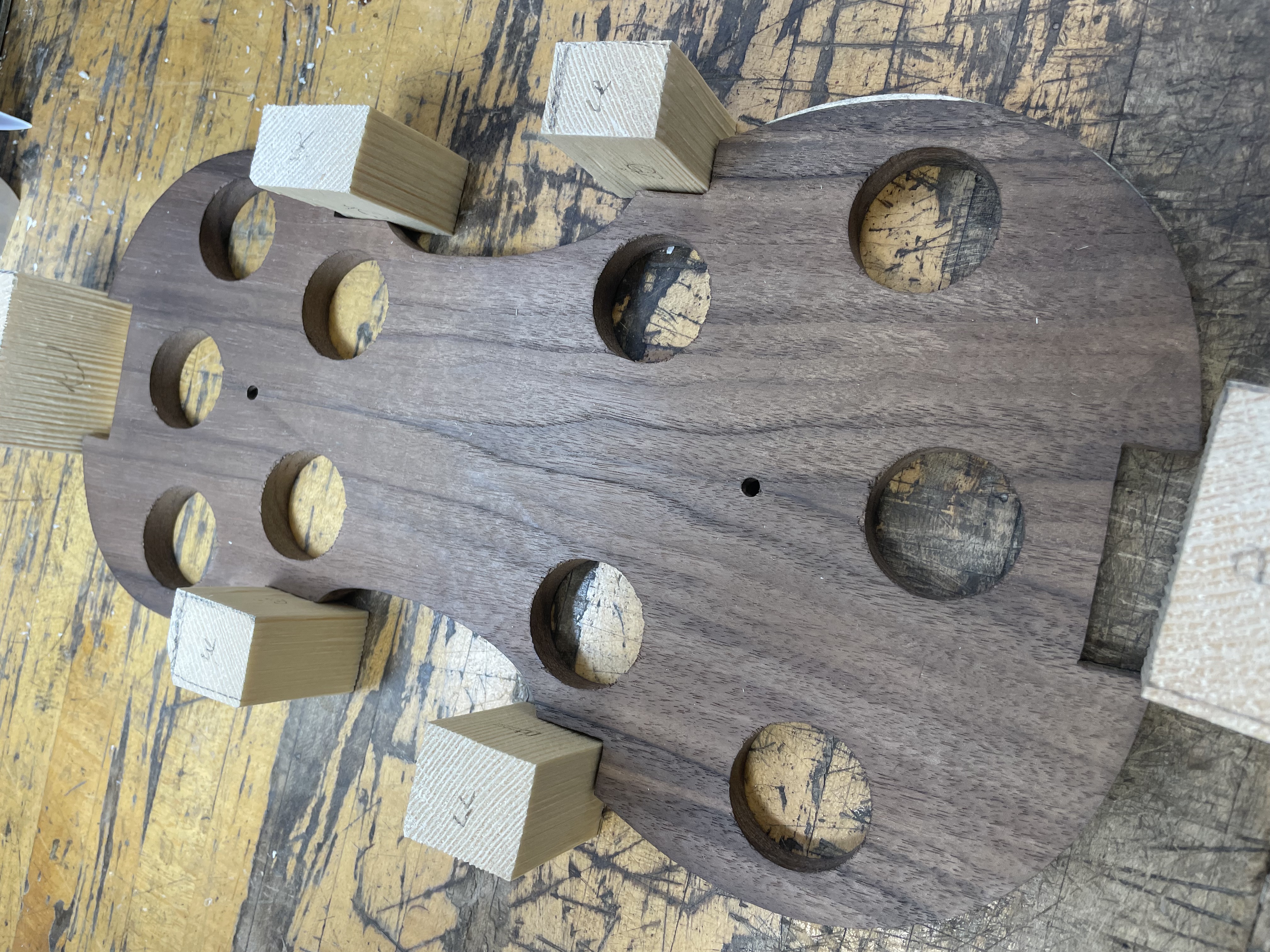 corner, top and bottom blocks on form